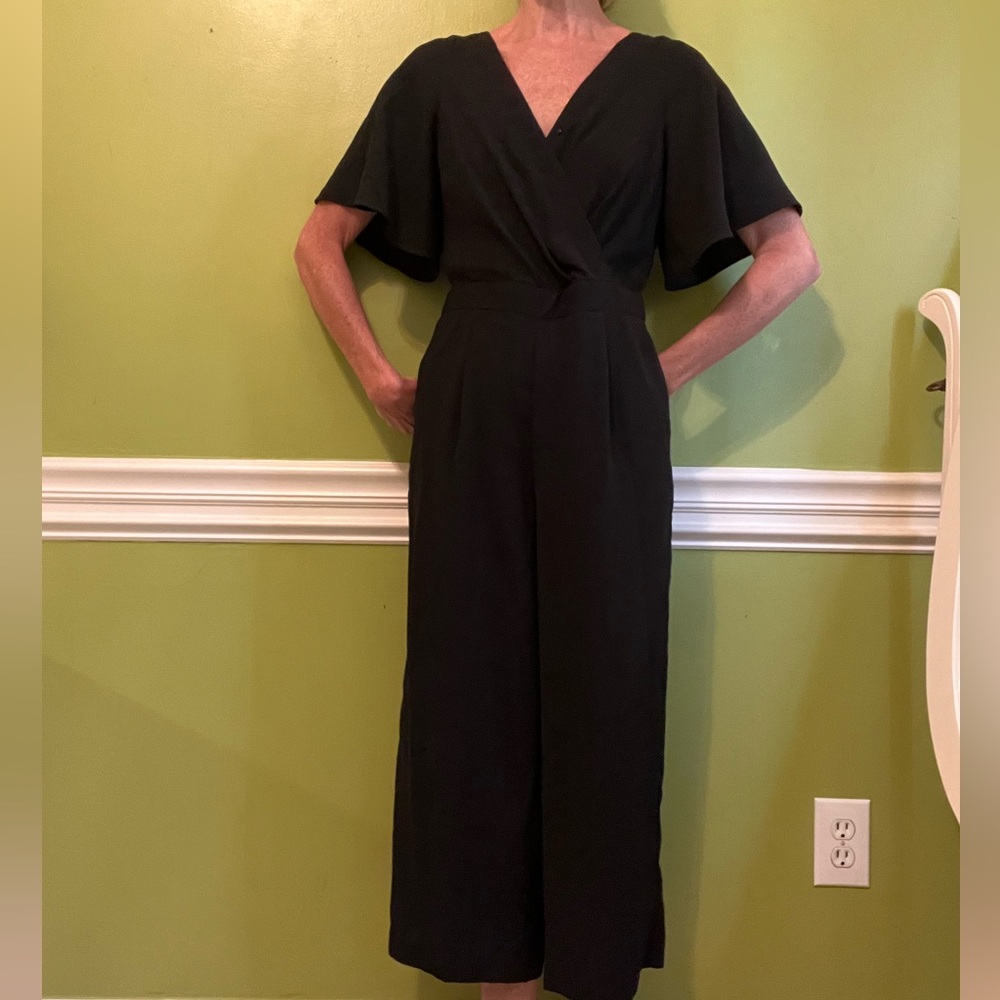 EUC Loft Black Jumpsuit